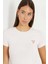 Kadın Beyaz Logolu T-Shirt 4