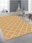 Dijital Baskılı Yıkanabilir Kaymaz Taban Salon ve Oturma Odası Halısı 6183H 2