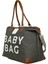 Gri Baby Bag Baskılı Garnili Anne Bebek Çantası 2