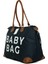 Lacivert Baby Bag Baskılı Garnili Anne Bebek Çantası 2