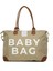 Gri Baby Bag Baskılı Garnili Anne Bebek Çantası 1