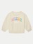 Kız Çocuk Bej Gap Logo Grafikli Fleece Sweatshirt 1