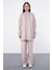 Comfort Kapüşonlu Bej Sweatshirt T-1472 1
