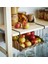 2 Adet Asılabilir Mutfak Dolap Içi Tel Sepet 31X30X18 cm Ikea 2'li Set Metal Raf Içi Organizer Gri Düzenleyici 4