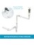 Aqua Bagno Comfort Yer Kazandıran Lavabo Sifonu + Pop-Up Sifon, Beyaz Seramik Başlıklı ,taşma Delikli, (1 -1/4) 4