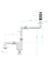 Aqua Bagno Comfort Yer Kazandıran Lavabo Sifonu + Pop-Up Sifon, Beyaz Seramik Başlıklı ,taşma Delikli, (1 -1/4) 5