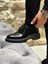 Black Bocel Shiny 3293 Hakiki Deri Rugan Erkek Casual Siyah 1