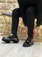 Black Bocel Shiny 3293 Hakiki Deri Rugan Erkek Casual Siyah 3
