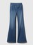 Kız Çocuk Mavi High Rise Flare Jean Pantolon 3