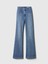 Kadın Mavi High Rise '70S Flare Curvy Jean Pantolon 4