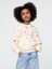 Kız Çocuk Kırık Beyaz Gap Logo Relaxed Sweatshirt 1