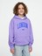 Erkek Çocuk Mor Vintage Soft Relaxed Sweatshirt 1