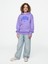 Erkek Çocuk Mor Vintage Soft Relaxed Sweatshirt 5