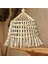 Hasır Bambu Rattan Sarkıt Saçaklı Avize 30 cm (Duy Dahil ) Çocuk Odası Avize/ Salon Mutfak Avize 1