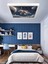 Uzay, Astronot, Yıldız Avize, 60WATT, Beyaz Işık, 60 x 60 Modern Kare LED Avize, Çocuk Odası Uzay 4