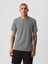 Erkek Gri Jersey Bisiklet Yaka Tshirt 2