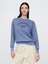 Kadın Mavi Gap Logo Vintage Soft Fransız Havlu Kumaş Sweatshirt 1