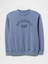 Kadın Mavi Gap Logo Vintage Soft Fransız Havlu Kumaş Sweatshirt 2