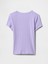 Kız Çocuk Mor Pointelle T-Shirt 2