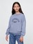 Kız Çocuk Mavi Gap Logo Vintage Soft Americana Sweatshirt 1