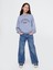 Kız Çocuk Mavi Gap Logo Vintage Soft Americana Sweatshirt 3