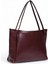 Kadın Bordo Çift Saplı Fermuarlı Shopper Çanta 1