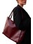 Kadın Bordo Çift Saplı Fermuarlı Shopper Çanta 5