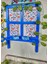 Ahşap Dekoratif Pencere Tasarımı,Balkon Duvarları ve Bahçeler İçin, 50×70 cm ,Tamamı El Boyaması 3