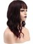 Dalgalı Kısa Perçemli Fiber Sentetik Peruk / Kızıl Kahve 2