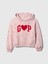Kız Çocuk Pembe Gap Logo Fleece Sweatshirt 1