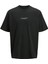 Jcochrome Sılver Prınt Tee Ss Crew Neck Erkek Siyah Tshirt 12273211-02 1