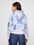 Kız Çocuk Mavi Gap Logo Fransız Havlu Kumaş Fermuarlı Sweatshirt 4