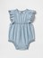 Bebek Mavi Fırfırlı Denim Tulum 1