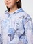 Kız Çocuk Mavi Gap Logo Fransız Havlu Kumaş Fermuarlı Sweatshirt 2