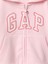 Kız Bebek Pembe Gap Logo Fermuarlı Kapüşonlu Sweatshirt 2