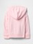 Kız Bebek Pembe Gap Logo Fermuarlı Kapüşonlu Sweatshirt 3