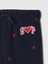Kız Bebek Lacivert Gap Logo Kalp Desenli Pull-On Jogger Fleece Eşofman Altı 2