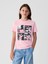 Erkek Çocuk Pembe Messi Grafikli T-Shirt 4