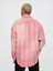 Erkek Pembe Sunwashed Twill Oversize Gömlek 4