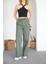 Beli Lastikli Cepli Gabardin Palazzo Pantolon 2
