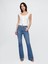 Kadın Mavi High Rise '70S Flare Jean Pantolon 1