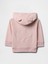 Bebek Pembe Gap Logo Fransız Havlu Kumaş Fermuarlı Sweatshirt 2