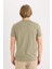 %100 Pamuk Slim Fit Dar Kesim Bisiklet Yaka Baskılı Kısa Kollu Tişört D5567AX25SP 5