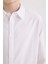 Erkek Çocuk Polo Yaka Oxford Uzun Kollu Basic Düz Gömlek W3215A625SM 5