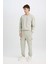 Regular Fit Jogger Eşofman Altı Basic Düz Kargo Cepli Lastikli Paça D5252AX25SP 2