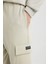 Regular Fit Jogger Eşofman Altı Basic Düz Kargo Cepli Lastikli Paça D5252AX25SP 4
