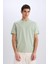 %100 Pamuk New Regular Fit Bisiklet Yaka Basic Düz Kısa Kollu Tişört V7699AZ25SP 3