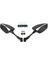 Evrensel Motosiklet Scooter Ayna Yan Dikiz Aynaları 8mm 10MM NMAX155 ile Uyumlu WITHZA350 Beyaz ile Uyumlu (Yurt Dışından) 1