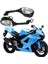 Motosiklet Aynası Dikiz Dönüş Sinyal Işığı Ayna ile Uyumlu GSXR600 750 2006-2010 Gsxr 1000 2005 2006 2007 2008 (Duman) (Yurt Dışından) 2