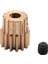 3pc Model Araba 14T Motor Dişlisi 0.5m Modül R86044 Metal Pinyon Dişlileri 86100 1:10 Rc Araba Aksesuarları (Yurt Dışından) 3